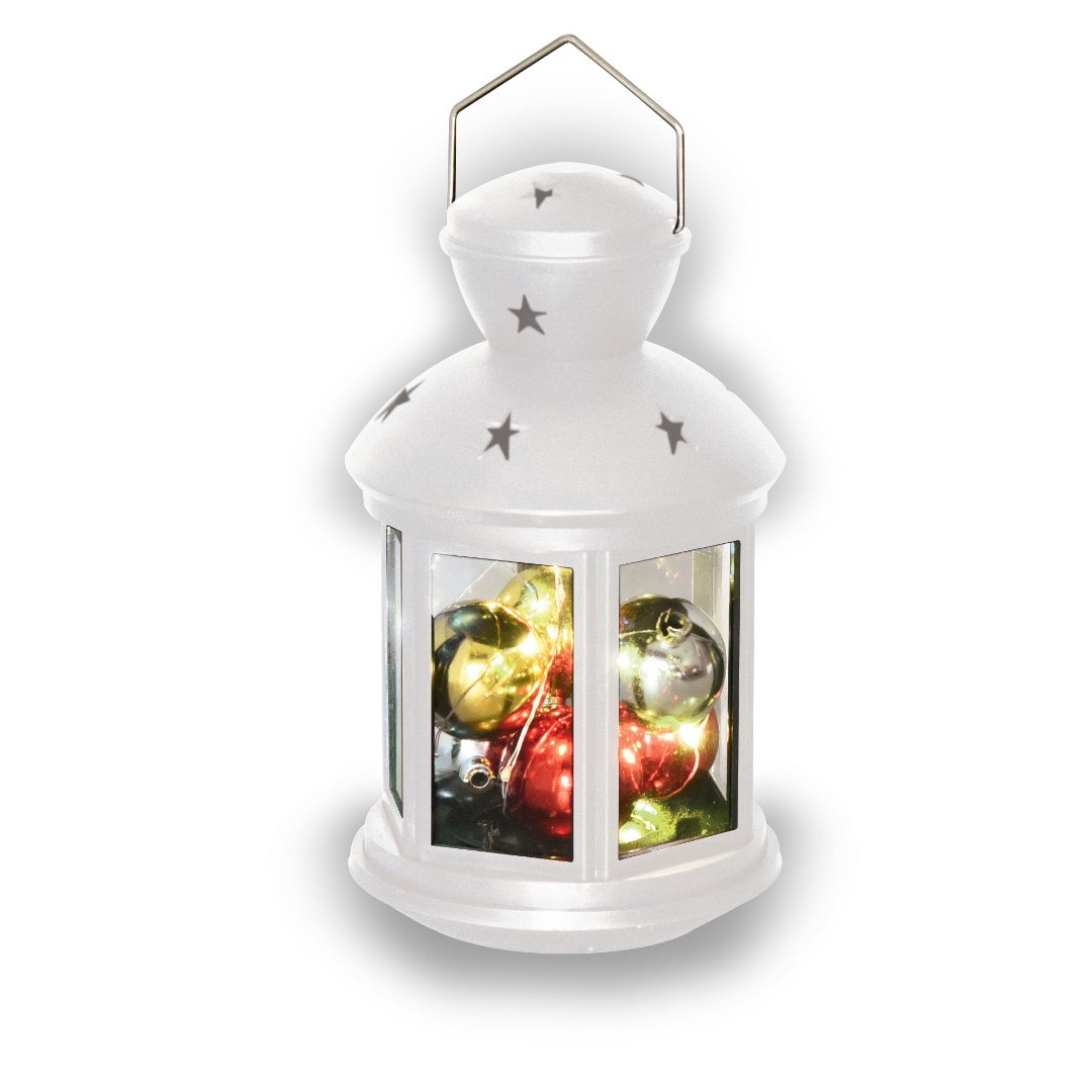 ULD-L1220-010/DTB/RGB WHITE Фонарь со светодиодной гирляндой внутри, на батарейке (не в/к). 10 свето ULD-L1220-010/DTB/RGB WHITE Фонарь со светодиодной гирляндой внутри, на батарейке (не в/к). 10 свето