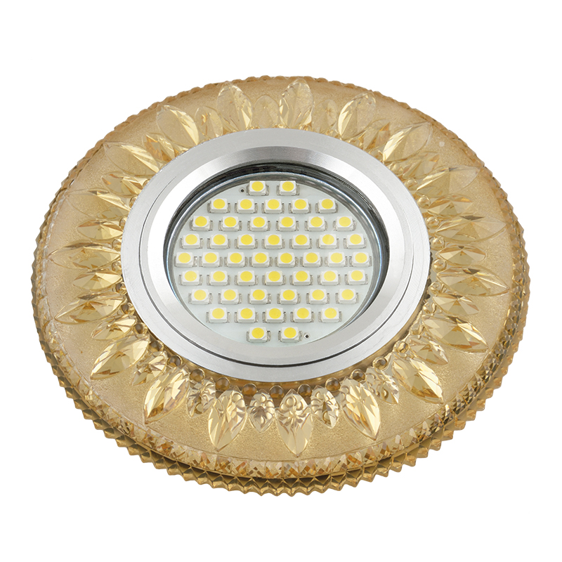 DLS-L141 GU5.3 GLASSY/GOLD Светильник декоративный встраиваемый, серия Luciole. Без лампы, цоколь GU DLS-L141 GU5.3 GLASSY/GOLD Светильник декоративный встраиваемый, серия Luciole. Без лампы, цоколь GU